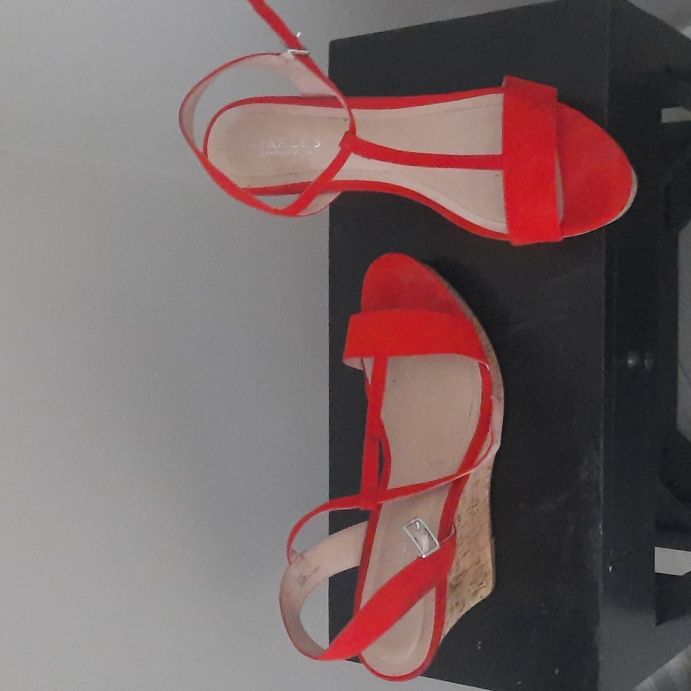 Orangish/red Charles David Wedges